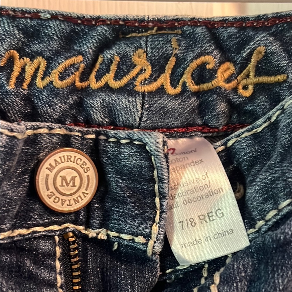 Maurices Blue Distressed Denim Jeans